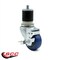 Service Caster 3.5 Inch Blue Polyurethane Swivel 1-7/8 Inch Expanding Stem Caster Brake, 2PK SCC-EX20S3514-PPUB-BLU-2-TLB-2-MTG21 - alternate 4